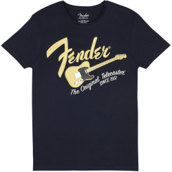 FENDER Fender® Original Telecaster® Men's Tee, Navy/Blonde, Small