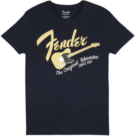 FENDER Fender® Original Telecaster® Men's Tee, Navy/Blonde, Small
