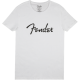 FENDER Fender® Spaghetti Logo Men's Tee, White, XL