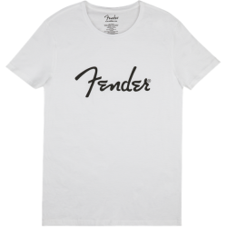 FENDER Fender® Spaghetti Logo Men's Tee, White, XL