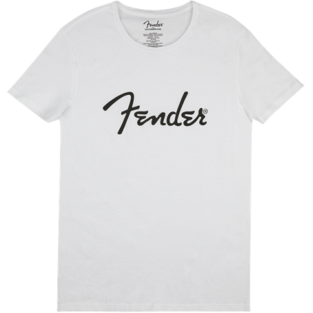 FENDER Fender® Spaghetti Logo Men's Tee, White, Small