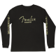 FENDER Camo Logo L/S T-Shirt, Blk XL