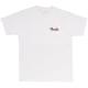 FENDER Spaghetti Logo Globe T-Shirt, Wht XL