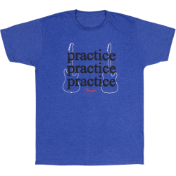 FENDER Practice T-Shirt, Heather Blue S