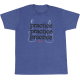 FENDER Practice T-Shirt, Heather Blue XXL