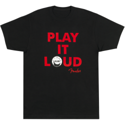 FENDER Play it Loud T-Shirt, Blk S