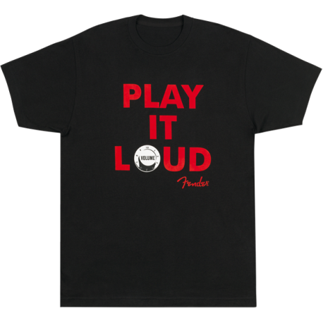 FENDER Play it Loud T-Shirt, Blk S