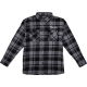 FENDER Fender® Men's Flannel Shirt, Black and Gray, S