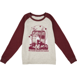 FENDER Fender® Women's Love Sweatshirt, Oatmeal and Maroon, M