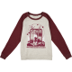 FENDER Fender® Women's Love Sweatshirt, Oatmeal and Maroon, XL