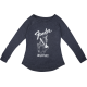 FENDER Fender® Mermaid Women's Long Sleeve, Navy, S
