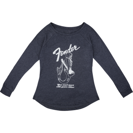 FENDER Fender® Mermaid Women's Long Sleeve, Navy, M