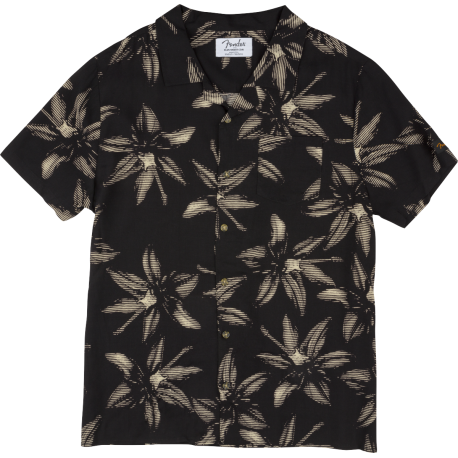 FENDER The Norvell Button Up Shirt, Black S