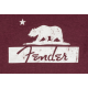FENDER Fender® Burgundy Bear Unisex T-Shirt, S