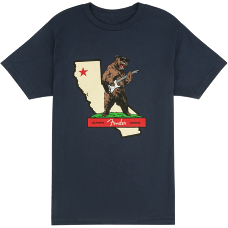 FENDER Fender® Rocks Cali T-Shirt, Navy, M