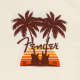 FENDER Fender Twin Palms T-Shirt, Tan M