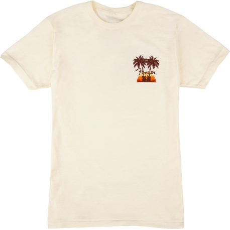 FENDER Fender Twin Palms T-Shirt, Tan 2X