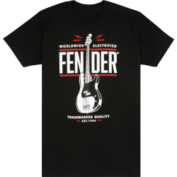 FENDER Fender® P Bass® T-Shirt, Black, S