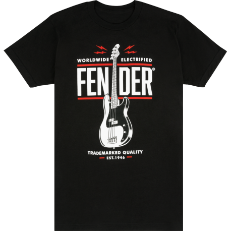 FENDER Fender® P Bass® T-Shirt, Black, S