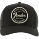 FENDER Fender® West Coast Trucker Hat, Black, One Size Fits Most