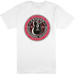 FENDER Acoustasonic® T-Shirt, White, S