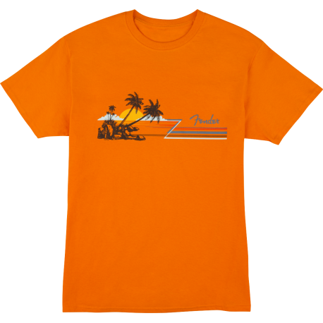 FENDER Fender Hang Loose Unisex T-Shirt, Orange S