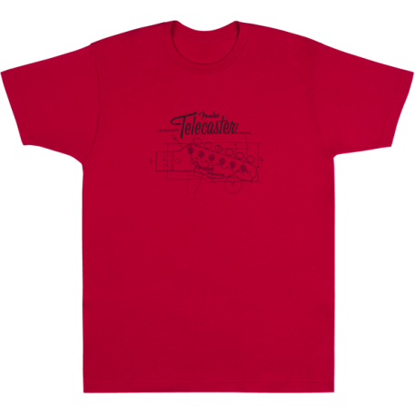FENDER Tele® Blueprint T-Shirt, Small