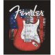 FENDER Fender® Red Strat® Flag T-Shirt, Black, S