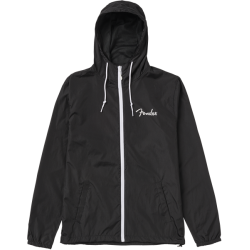 FENDER Fender® Spaghetti Logo Windbreaker, Black, XXL