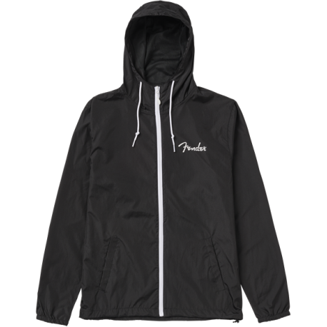 FENDER Fender® Spaghetti Logo Windbreaker, Black, XXL