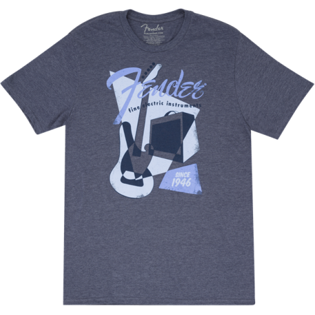 FENDER Fender® Vintage Geo 1946 T-Shirt, Blue, S