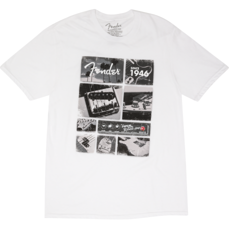 FENDER Fender® Vintage Parts T-Shirt, White, S