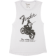 FENDER Fender® Jaguar® Women's Sleeveless T-Shirt, White, XL