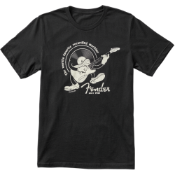 FENDER Recording Machine T-Shirt, Black, S