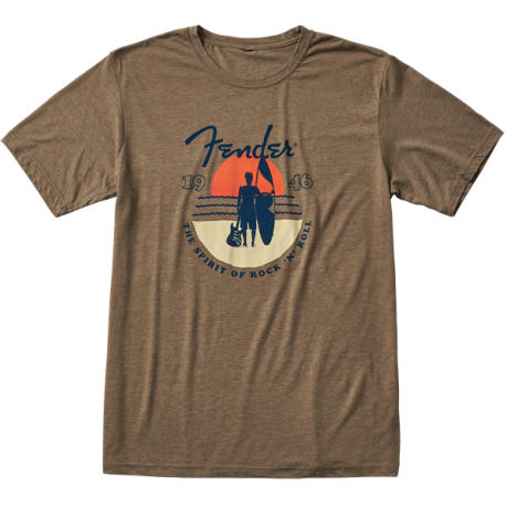 FENDER Fender® Sunset Spirit T-Shirt, Olive, M