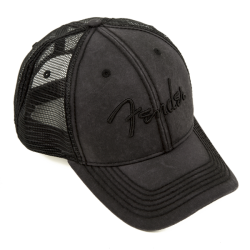 FENDER Fender® Blackout Trucker Hat, One Size Fits Most