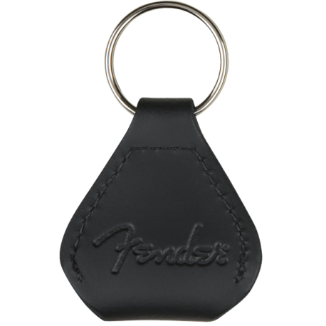 FENDER Fender™ Leather Pick Holder Keychain, Black