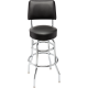 FENDER Fender™ 30" Blackout Backrest Barstool with Embossed Logo
