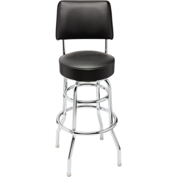 FENDER Fender™ 30" Blackout Backrest Barstool with Embossed Logo