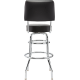 FENDER Fender™ 30" Blackout Backrest Barstool with Embossed Logo