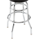 FENDER Fender™ 30" Blackout Backrest Barstool with Embossed Logo