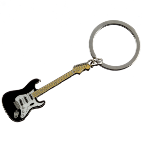 FENDER Fender™ Stratocaster™ Keychain, Black