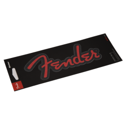 FENDER Fender™ Logo Sticker, Red Glitter