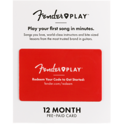 FENDER Fender Play 12 Month Subscription Prepaid Card (Euro)