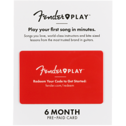 FENDER Fender Play 6 Month Subscription Prepaid Card (Euro)