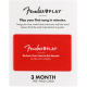 FENDER Fender Play 3 Month Subscription Prepaid Card (Euro)