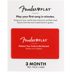 FENDER Fender Play 3 Month Subscription Prepaid Card (Euro)