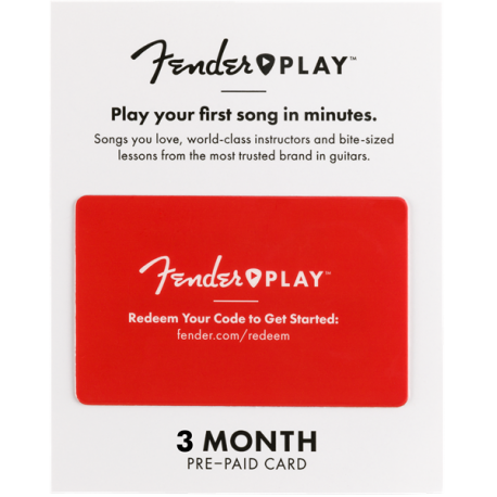 FENDER Fender Play 3 Month Subscription Prepaid Card (Euro)