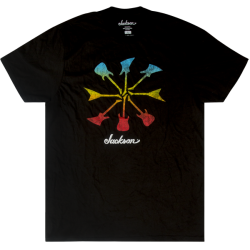 JACKSON Jackson® Guitar Shapes T-Shirt, Black, S