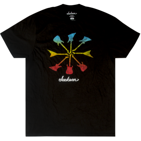 JACKSON Jackson® Guitar Shapes T-Shirt, Black, S